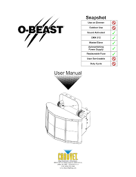 Chauvet O Beast User Manual Manualzz Com