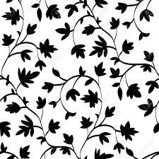 Blue, ivory, natural beige, and gray hues offer a classic color palette to any space. Seamless Floral Pattern With Branches And Leaves Abstract Texture Endless Background Black On White Vector Illustration Royalty Free Cliparts Vectors And Stock Illustration Image 77115228