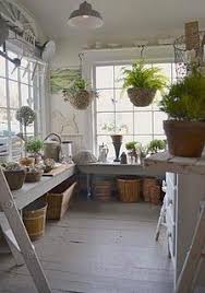 Potting Gardening Corner In Sunroom Idea Shed Interior Potting Shed Garden Shed