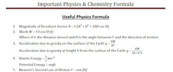 Physics And Chemistry Formula Pdf Download Chemistry Formula Chemistry Physics