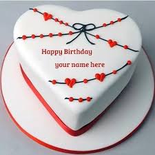 Birthday Cake Heart Shape With Name Editor Write Name On Beautiful Heart Shape Happy Birthday Cake Lovely Heart Shaped Birthday Cake Name Happy Birthday Cakes Heart Birthday Cake Birthday Cake Writing