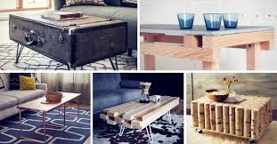 Burnt, sanded and sealed leaving the grain of the wood exposed. 15 Creative Diy Coffee Table Ideas You Can Build Yourself Homelovr