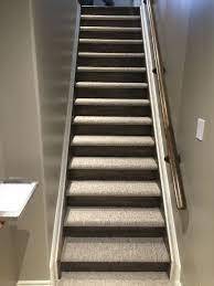 Closed Stairs Carpet And Wood Risers Wood Stairs Carpet Stairs Basement Stairs
