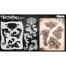 Filigree tattoo stencil patterns filigree tattoos. Tattoo Pro Stencils Serie 5 Filigree Flair Amazon De Beauty
