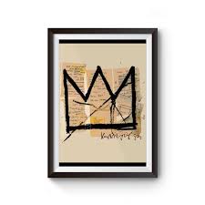 Pristine reproductions of basquiat's seminal paintings, drawings, and notebook sketches, as well as texts by editor hans werner holzwarth and curator and art historian. Basquiat Crown Jean Michel Basquiat Logo Poster