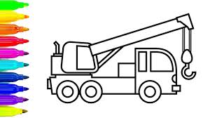 Crane Truck Coloring Pages To Print Truck Coloring Pages Coloring Pages Cars Coloring Pages