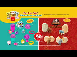 Purchase a mcdonald's happy meal to get one of the available toys or books in the promo. Happy Meal Pikmi Pops Jurassic World Youtube
