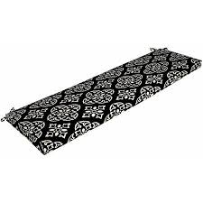 Black And White Outdoor Bench Cushion Better Homes And Gardens Outdoor Patio Bench Cushion Black White Medallion Patio Bench Cushions Patio Bench Bench Cushions