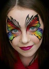 Pin De Raquel Vega En Face Painting Ispiration Pintura De Cara De Halloween Maquillaje De Mariposa Pintura Facial
