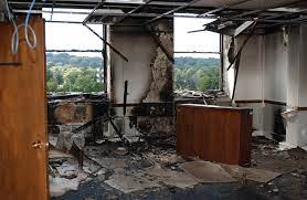 We've all seen the movies and can imagine the insane levels of security in place. Damage To An Office Inside The Pentagon The Damage Was Caused By A Hijacked Commercial Jetliner Crashing Into The Pentagon On September 11th The Terrorist Attack Caused Extensive Damage To The Pentagon