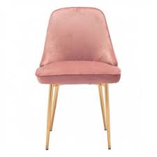 Pair these chairs with your fave dining table to create the perfect space for sharing takeout (and, let's be real, gossip) with friends and family. Pink With A Sheen Velvet Dining Chair Gold Legs Velvet Dining Chairs Solid Wood Dining Chairs Upholstered Side Chair