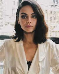 Mila Kunis On Instagram Mila For Her Press Day In Ny Yesterday For The Spywhodu Short Hair Styles For Round Faces Trendy Short Hair Styles Short Hair Styles