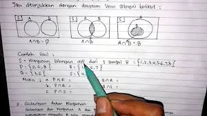 Contoh soal matematika kelas 7 tentang himpunan. Belajar Asik Matematika Smp Kelas 8 Himpunan Irisan Youtube