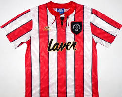 Sheffield united jersey 80`s boys kids young. 1992 94 Sheffield United Home Shirt Xl Classic Football Shirts Vintage Football Shirts Vintage Soccer