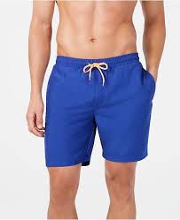 Mens Quick Dry Performance Solid 7 Swim Trunks Created For Macys