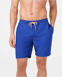 mens quick dry performance solid 7 swim trunks created for macys