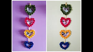 The hanging paper photo frame available on the site for sale are made of sturdy materials that are shockproof, have higher heat resistance and hard enough to these marvelous hanging paper photo frame on alibaba.com are fully customizable and can be used as gifts, decorative items and can also. Photo Frame Wall Hanging Diy Paper Craft Idea Best Out Of Waste Youtube