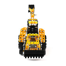 Maybe you would like to learn more about one of these? 314pcs Backhoe Loader Gt Intelligent Construction Set 3d Metal Model Kit Diy Gift Model Building Educational Toys