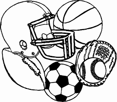 Sports coloring pages promote active living. Sports Coloring Pages Free Printable Inspirational Sports Equipment Football Baseball Bas Sports Coloring Pages Football Coloring Pages Baseball Coloring Pages