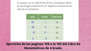 Respuestas del libro de matematicas 4 grado pagina 158. Ejercicios De La Pagina 158 A La 163 Del Libro De Matematicas 4 Grado Youtube
