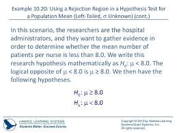 Get hypothesis examples that can be used in the scientific method and to design experiments. Hypothesis Testing For Population Means S Unknown Ppt Download