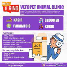 Loker kurir gombong / lowongan kerja roti o untuk sma smk d3 s1 terbaru. Vetopet Animal Clinic Membuka Lowongan Kerja Dengan 4 Posisi Tersedia Di Bulan Juli 2021