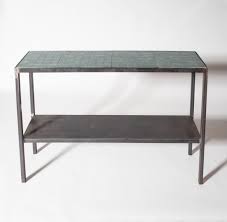 Mosaic Tile Garden Console Green Reed Smythe Company Artisanal Goods For Uncommon Spaces Metal Console Table Green Mosaic Tiles Hall Table