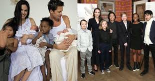 2005 yılında birlikte olmaya başlayan jolie ve pitt'in üçü evlatlık, üçü de biyolojik olmak üzere toplam altı çocuğu bulunuyor. Foto IatÄƒ Cat De Mult S Au Schimbat Copiii Lui Brad Pitt Si Angelina Jolie