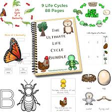 life cycle printables bundle