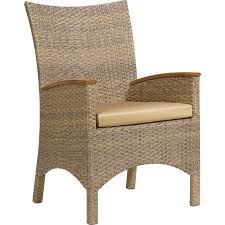 Pull This Allweather Wicker Chair Up To Your Lanai Or Patio Dining Table To Enjoy An Alfresco Meal W Wicker Dining Armchair Outdoor Dining Chairs Oxford Garden