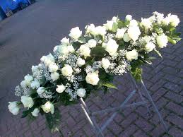 Maybe you would like to learn more about one of these? White Roses Coffin Spray Funeral Flower Arrangements Funeral Flowers Flower Spray