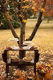 Outdoor decorations wreath fall wreath decorating faux fall red leaves for decoration. 30 Fabulous Outdoor Decorating Ideas To Host A Fall Party