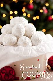 Snowball Cookies Christmas Cooking Holiday Cookies Christmas Baking