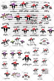 Download Heifer Bundle Graphic By Illustrator Guru Creative Fabrica Heifer Silhouette Cameo Files Hand Lettered Svg PSD Mockup Templates