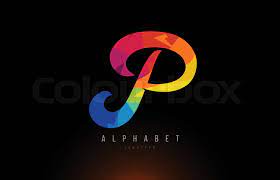 Set of p letter monogram logo. P Alphabet Letter Rainbow Colored Logo Company Icon Design Stock Vector Colourbox