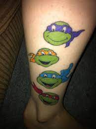 The ninja turtles have been around since '84 and lots of small tmnt teenage mutant ninja turtle raphael cute cartoon tattoo design. 19 Radical Tmnt Tattoos To Get Before You See The New Movie Mtv