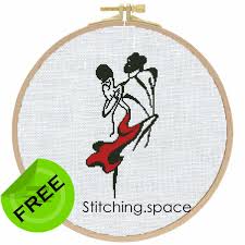 Go cross stitch crazy with our huge selection of free cross stitch patterns! The Free Monochrome Cross Stitch Pattern Tango In Modern Style It Can Be Used For Gift Or Cloth Decor Simple Cross Stitch Pattern For Beginners It Is Suitable For Hoop Art Choose Any Colors