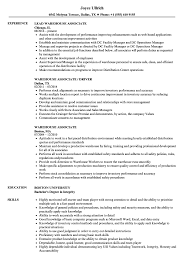 Sending a generic cv without tailoring your cv to the job description or highlighting your most impressive factors is where most people go wrong when applying for jobs. Warehouse Associate Resume Samples Velvet Jobs