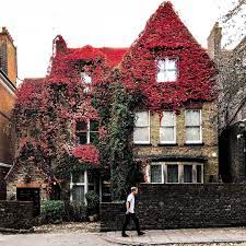 Lost In Ldn On Instagram Do You Still Recognise This Instafamous House Without It S Little Blue Sidekick Autum Hampstead House London House Red House