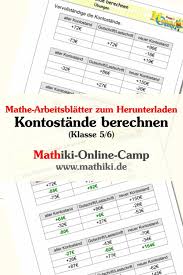 Pin Auf Geld Klasse 5 6