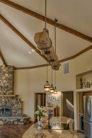 Kitchen island black iron decorative e27 clear glass hanging lamp hotel restaurant hand blown nordic modern glass pendant light. Rustic Reclaimed Wood Beam Over Kitchen Island With Hanging Pendant Lights My Dream Kitche Rustic Kitchen Lighting Rustic Pendant Lighting Rustic Renovations