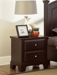 This nightstand is a convenient addition to your bedroom as it not only provides extra storage space, but. Vaughan Bassett Merlot 2 Drawer Nightstand Bb4 224