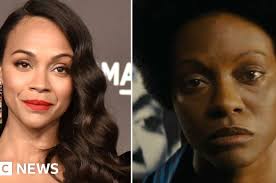 Zoe Saldana black face as Nina Simone and Emilia Perez Movie. :  r/blackladies