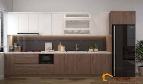 Tủ bếp gỗ hiện đại 