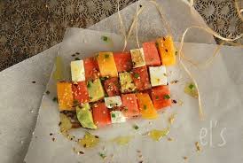 Salade Composee D Ete A La Pasteque Et Feta Recette Tangerine Zest Recette Recette Salade Salade Estivale Salades Composees