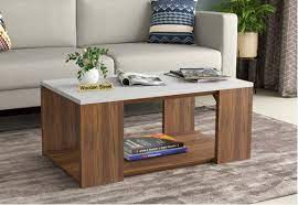 This accent table features a gray, marble table top that pairs beautifully with the dark, espresso table base finish. Modular Coffee Table Buy Modular Coffee Center Tables Online At Best Price
