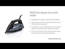 Black And Decker Digital Advantage Iron Won T Turn On How Do I Refill My Steam Iron With Water Youtube