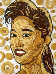 Jason Mecier Kristi Yamaguchi Out Of Fried Food Macaroni Art Food Art Artist