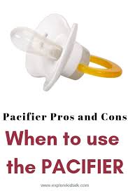 Pros And Cons Of Using A Pacifier For Baby Pacifier Pros And Cons When To Use Baby Pacifiers And When To Throw Them Out Explore Kid Talk Pacifier Pros And Cons Pacifier Weaning Kids Talking