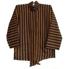 Surjan Lurik Traditional Custom Javanese Etsy In 2020 Traditional Shirt Strip Pattern Mens Shirts